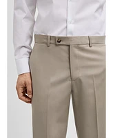 Mango Men's Virgin Wool Suit Pants