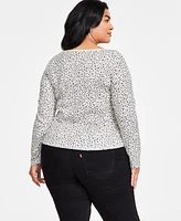 Levi's Plus Honey Printed Long-Sleeve Top