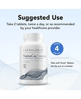 Theralogix TheraCal D4000 Bone Health Supplement with Calcium, Vitamins D3 & K2, Magnesium