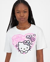 Love Tribe Juniors' Hello Kitty Valentine's Day Graphic T-Shirt