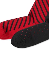 Polo Ralph Lauren Men's Dot & Stripe Slack Socks, 2-Pack