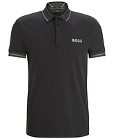 Boss by Hugo Men's Mesh Logo Slim-Fit Polo