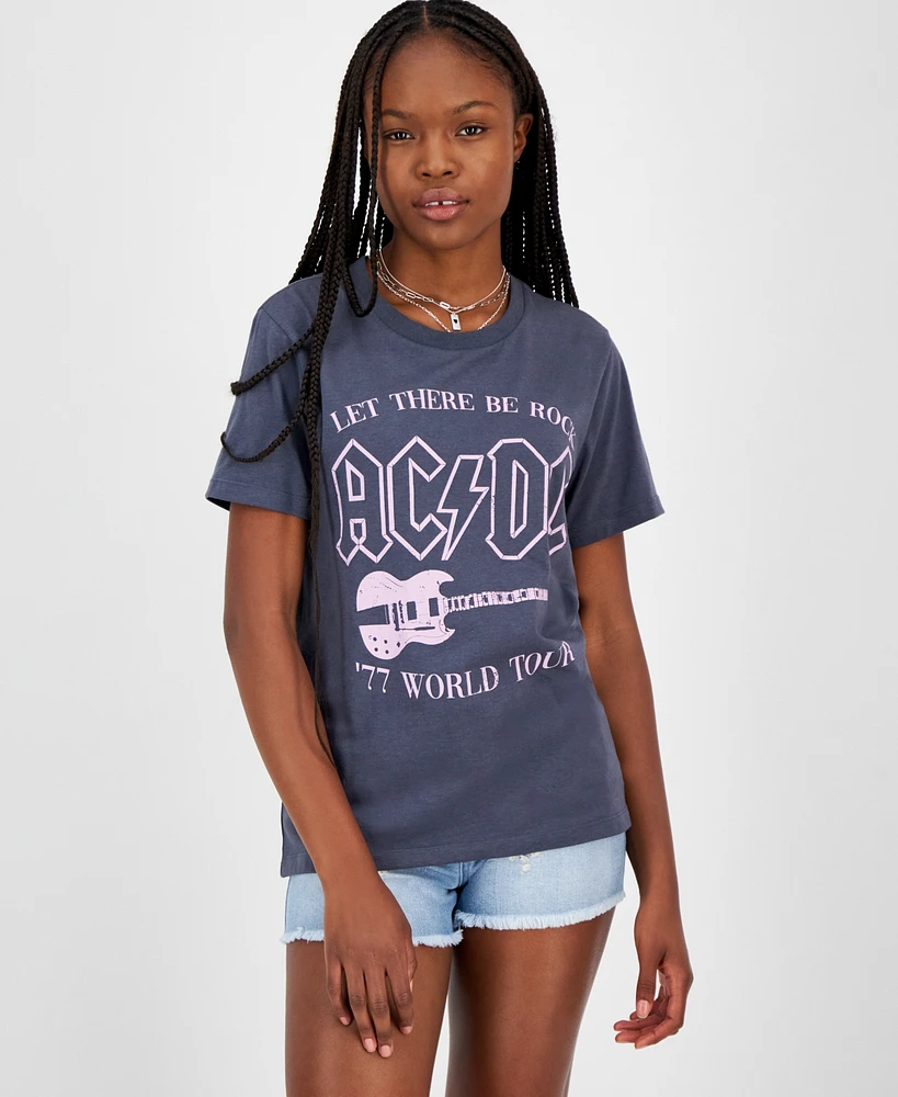 Grayson Threads, The Label Juniors' Ac/Dc World Tour Graphic T-Shirt