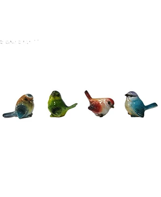 Fc Design 4-pc Set 5.25"H Bird Figurine Decoration Home Decor Perfect Gift for House Warming, Holidays and Birthdays