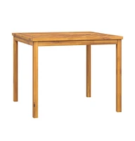 vidaXL Patio Dining Table 35.4"x35.4"x29.1" Solid Wood Acacia