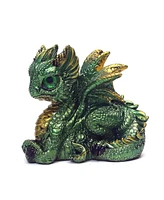 Fc Design 3"H Green Dragon with Glass Eyes Figurine Decoration Home Decor Perfect Gift for House Warming, Holidays and Birthdays