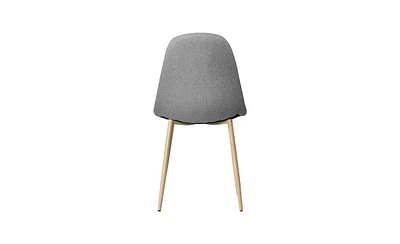 Slickblue Set of 4 Modern Style Simple Dining Chairs – Grey