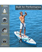 Solstice Watersports Islander 11 Foot Inflatable Stand-Up Paddle Board Kit, Teal