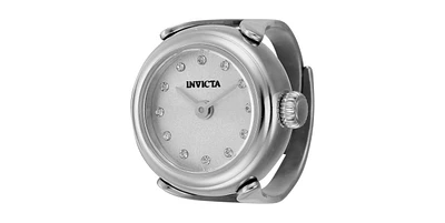Invicta Women's 44480 Mini Angel Quartz 2 Hand Silver Dial Watch