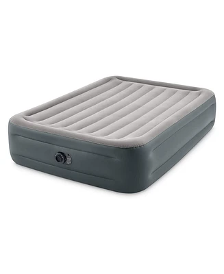 Intex Dura Beam Essential Rest Blow Up Queen Mattress Air Bed with Built In Pump