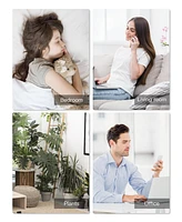Morento Humidifiers for Bedroom, 4.5L Top Fill Humidifiers for Large Room, Cool Mist Humidifiers for Home,Auto Shut-Off,360 Nozzle, Humidity Setting,