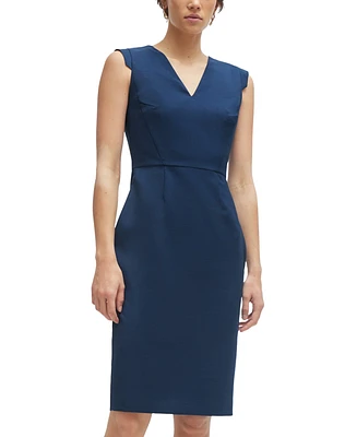 Boss by Hugo Women's Cap-Sleeve V-Neck Dress