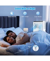 8000 Btu Portable Air Conditioner 3 -in-1 Air Cooler Dehumidifier Fan 24H Timer 5000 Btu(8000BTU Ashrae)