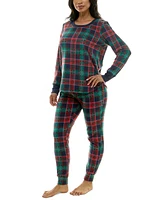 Roudelain Women's Packaged Long-Sleeve Top & Joggers Pajama Set