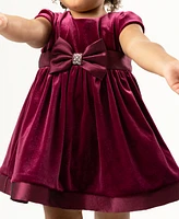 Rare Editions Baby Girl Velvet Social Dress