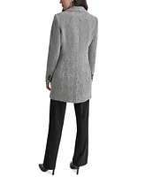 Dkny Petite Notch-Lapel Single-Button Long-Sleeve Jacket