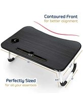 Nestl Foldable Lap Desk - Portable & Lightweight - Ideal for Working, Reading, or Eating