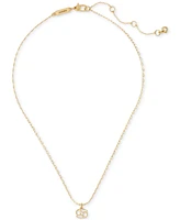 Kate Spade New York Gold-Tone Pave Zodiac Mini Pendant Necklace