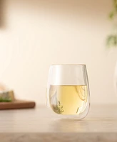 Bodum Skal Double-Walled White Wine Glasses, Set of 2