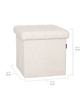 Seville Classics Foldable Storage Ottoman