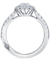 Diamond Halo Engagement Ring (1-1/4 ct. t.w.) in 18k White Gold