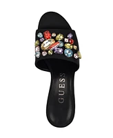 Guess Women's Weeken Crystal Open Toe Heeled Dress Sandals