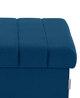 Seville Classics Tufted Storage Ottoman