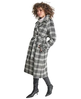 Dkny Women's Wool Blend Double-Breasted Wrap Coat