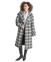 Dkny Women's Wool Blend Double-Breasted Wrap Coat