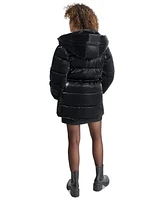 Dkny Women's Shine Hooded Anorak Puffer Coat