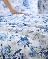 Laura Ashley Breezy Floral Reversible -Pc. Quilt Set