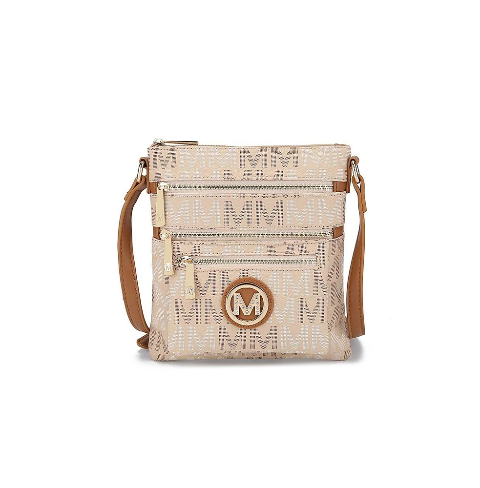 Mkf Collection Beatrice M Signature Multi Compartments Crossbody by Mia K