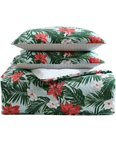 Tommy Bahama Home Festive Palms Reversible 3-Pc. Comforter Set