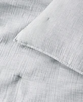 Oake Airy Gauze Stripe Sham, King, Exclusively at Macy's