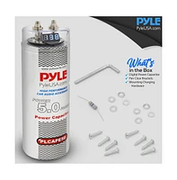 Pyle 5.0 Farad Digital Power Capacitor with Blue Led Display