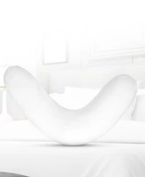 Cheer Collection Boomerang Shaped Microfiber Pillow