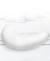 Cheer Collection Boomerang Shaped Microfiber Pillow, 24" x 24"