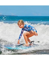 Costway 33" Lightweight Body Board with Eps Core Xpe Deck Hdpe Bottom Crescent Tail
