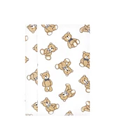 Hudson Baby Infant Boy Flannel Burp Cloth 7pk, Gentleman Bear, One Size