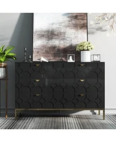 Boyel Living Wooden 6-Drawer Storage Cabinet Table