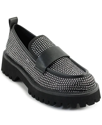 Karl Lagerfeld Paris Women's Grady Almond Toe Loafers