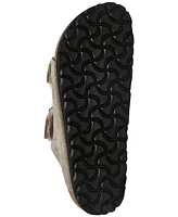Birkenstock Women's Arizona Shearling Suede Leather Sandals from Finish Line