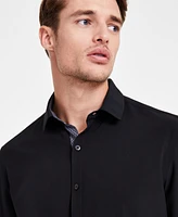 Alfani Men's Alfatech Regular-Fit Performance Stretch Button-Down Shirt, Exclusively at Macy's