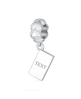 Bling Jewelry Letter Envelope Mother Heart Word Mama Dangle Bead Charm .925 Silver