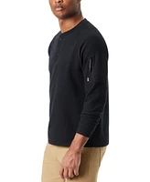 Bass Outdoor Men's Relaxed Fit Performance Thermal Long Sleeve Henley