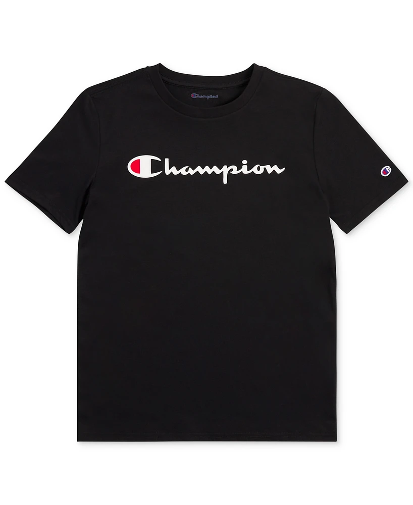 Champion Big Boys Signature Logo T-Shirt