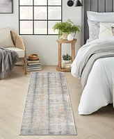 Nourison Home Abstract Hues ABH03 2'2"x8' Runner Area Rug