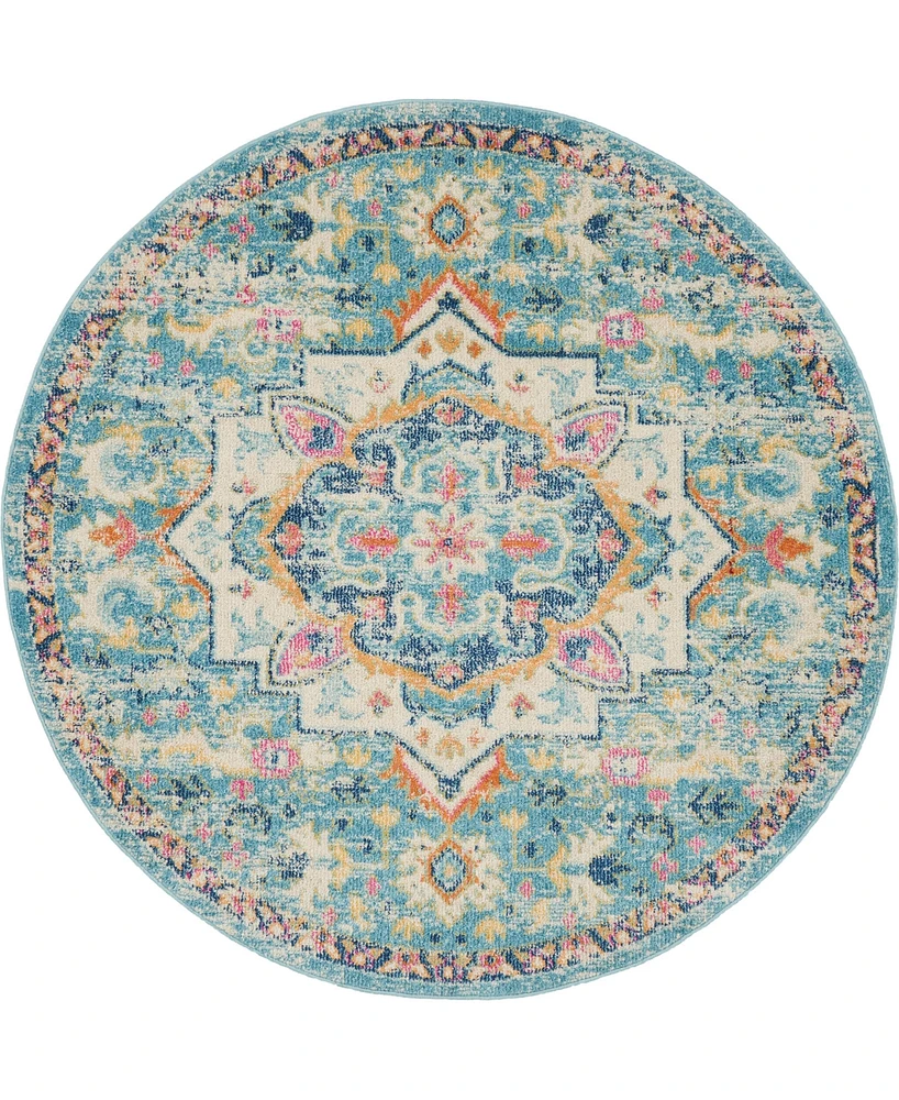 Nourison Home Passion PSN25 5'x5' Round Area Rug