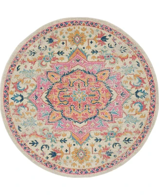 Nourison Home Passion PSN25 5'x5' Round Area Rug