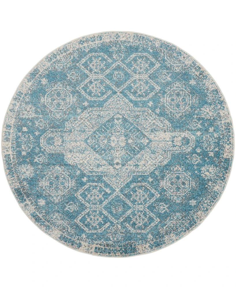 Nourison Home Tranquil TRA13 7'10"x7'10" Round Area Rug